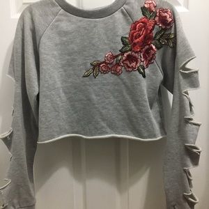 Cropped sweatshirt
